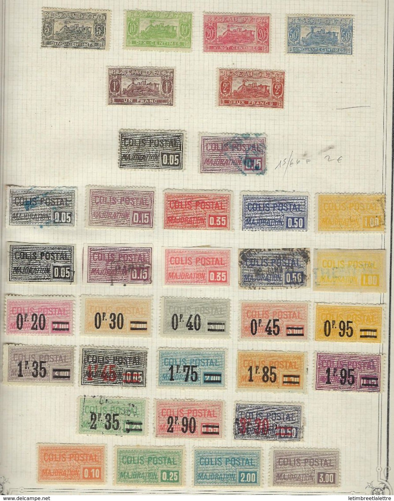 France à la Page sur charniére TB Colis Postaux