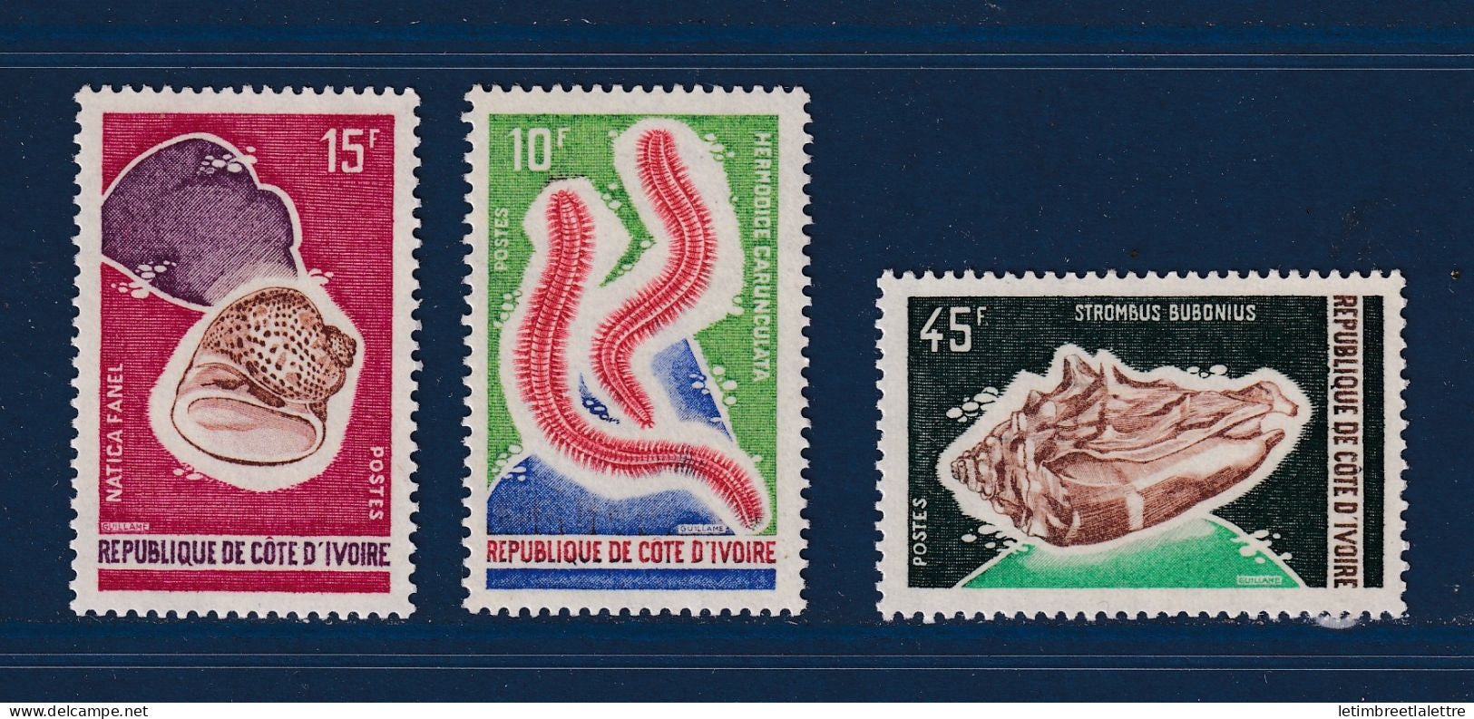 Côte d'Ivoire - YT n° 337 à 339 ** - neuf sans charnière - 1972