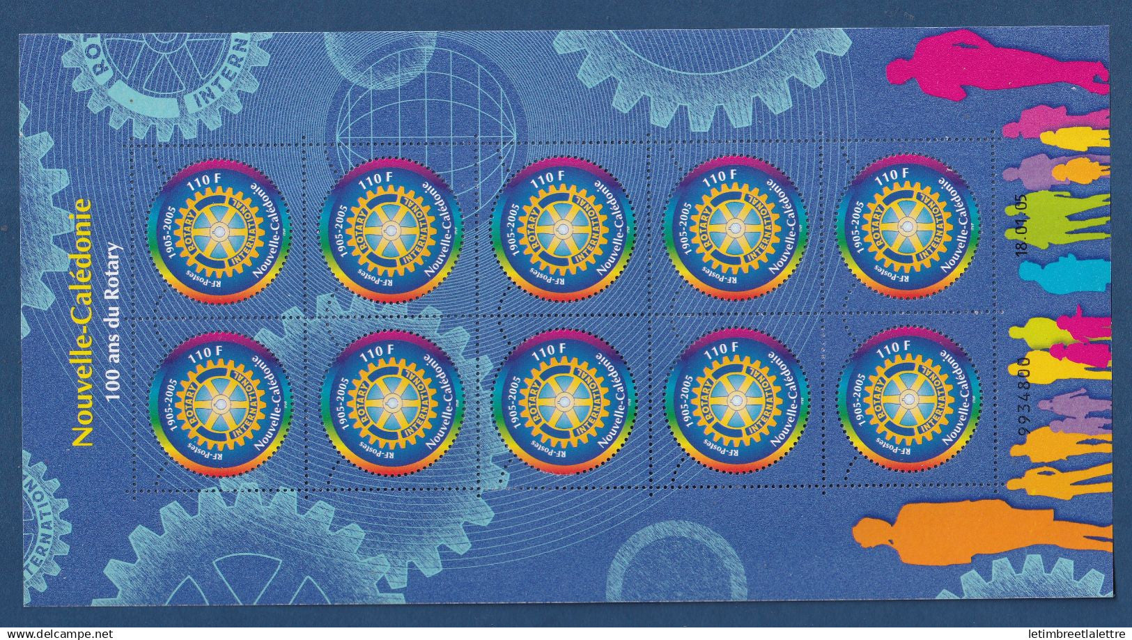 Nouvelle Calédonie - YT n° F 938 ** - Neuf sans charnière - Feuille complète - 2005