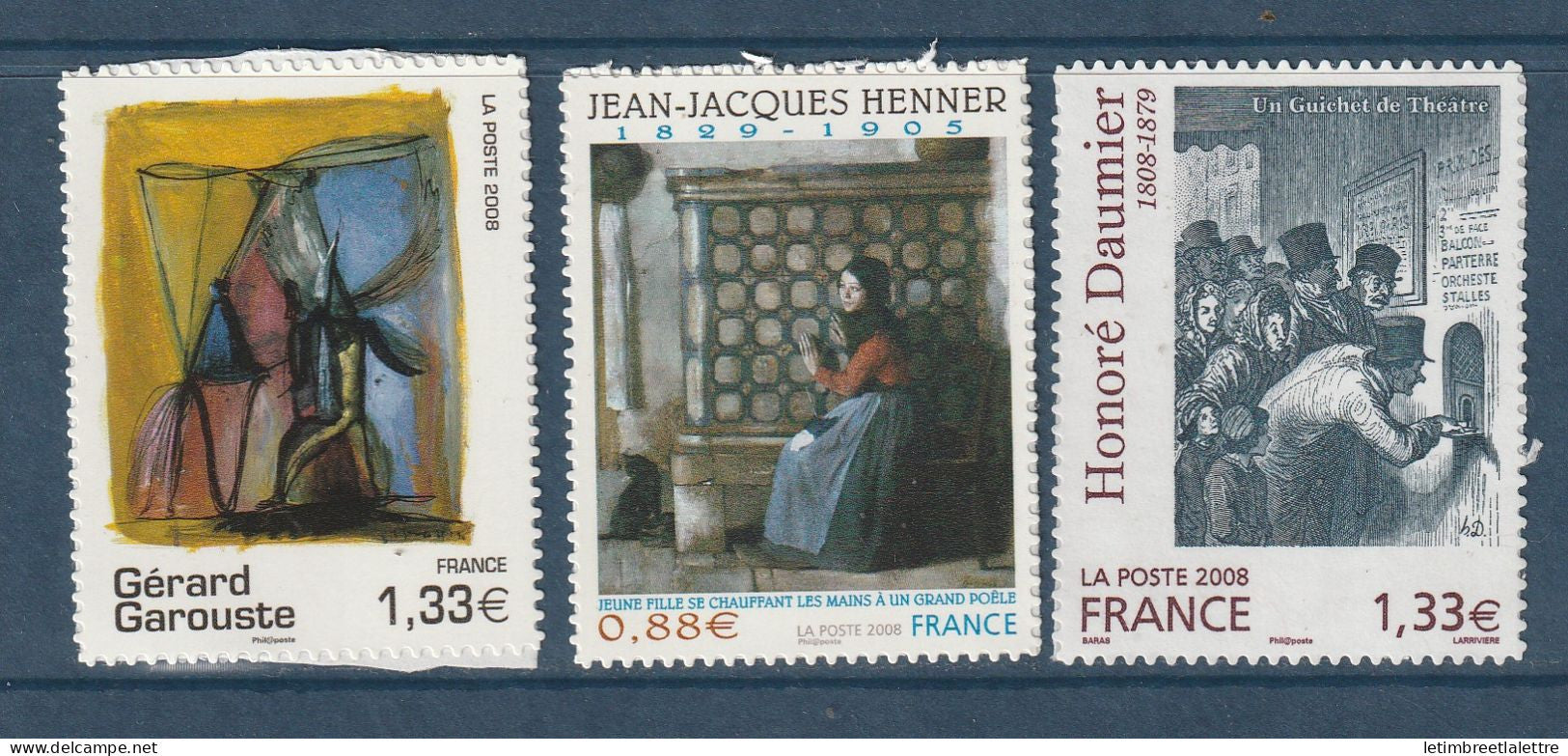 France - Adhésif - YT n° 222 à 224 - Neuf sans charnière - 2008