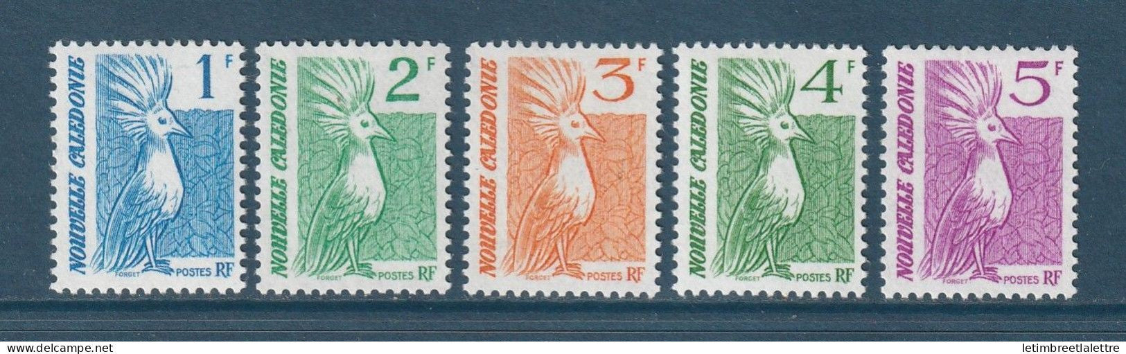 Nouvelle Calédonie - YT n° 568 à 572 ** - Neuf sans charnière - 1988