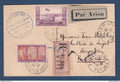 Algérie - YT n° 55 avec vignette ( errinophilie ) sur carte de l'exposition philatélique d'Alger en recommandé - 1930