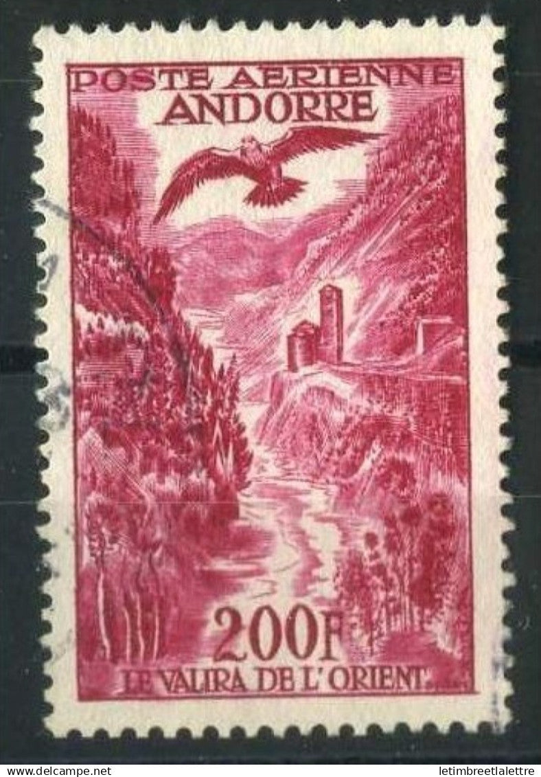 Andorre - Poste aérienne - YT n° 3 - oblitéré - 1950
