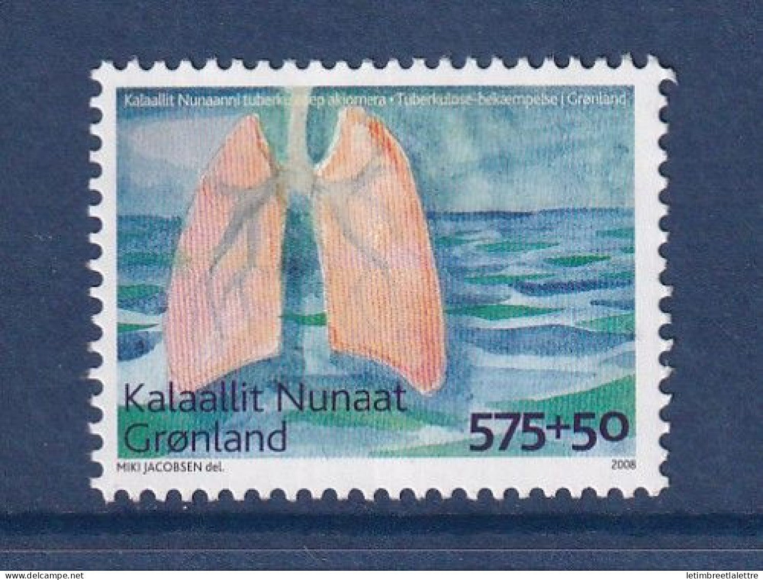 Groenland - YT n° 491 ** - neuf sans charnière - lutte contre la tuberculose - 2008