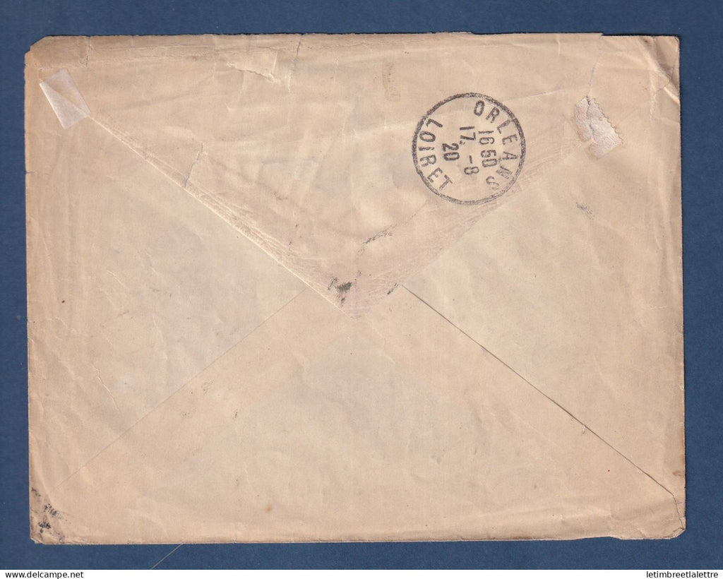 Malte - Entier postal - recommandé pour le France ( Orléans ) - 1920