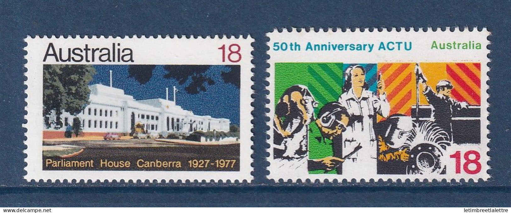 Australie - YT n° 620 et 621 ** - Neuf sans charnière - 1977