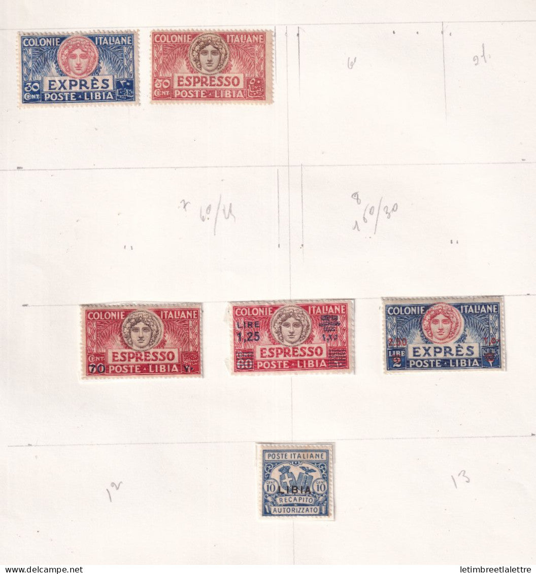 Italie - Colonie Italienne - Libye - exprès - à la page - * - neuf avec charnière -