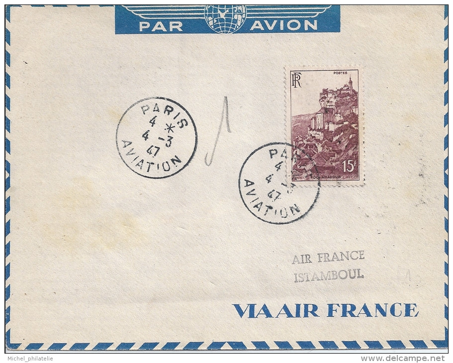 Air France Istanboul, Aucun cachet officiel n'a été utulisé lors du voyage d'études Paris-Rome-Athène-Istanboul-ankara