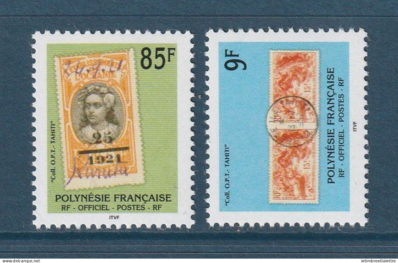 Polynésie Française - Service - YT n° 27 et 28 ** - Neuf sans charnière - 1997