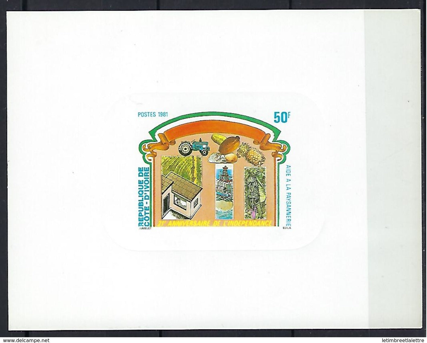 Ivory Coast - Cote D'Ivoire 1981 ( aide à la paysannerie )