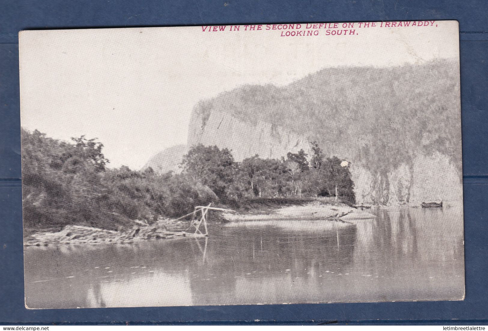 Myanmar - Birmanie - Burma - carte postale - View in the second defile on the Irrawaddy