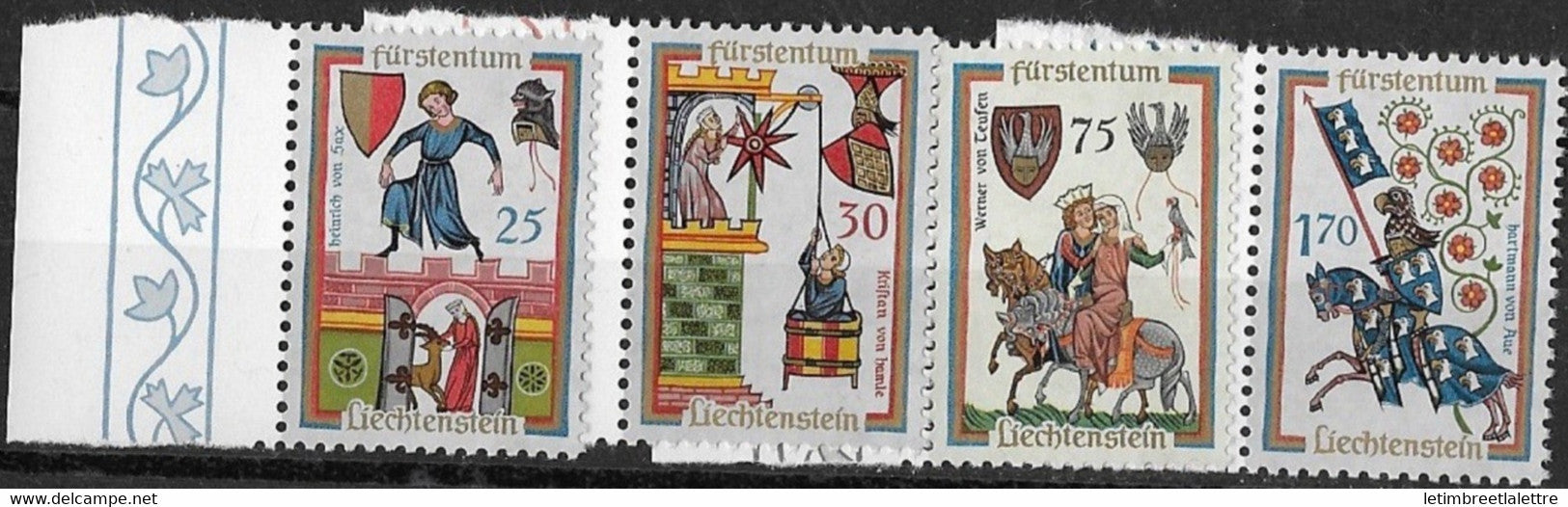 ⭐ Liechtenstein - YT n° 383 à 386 ** - neuf sans charnière ⭐