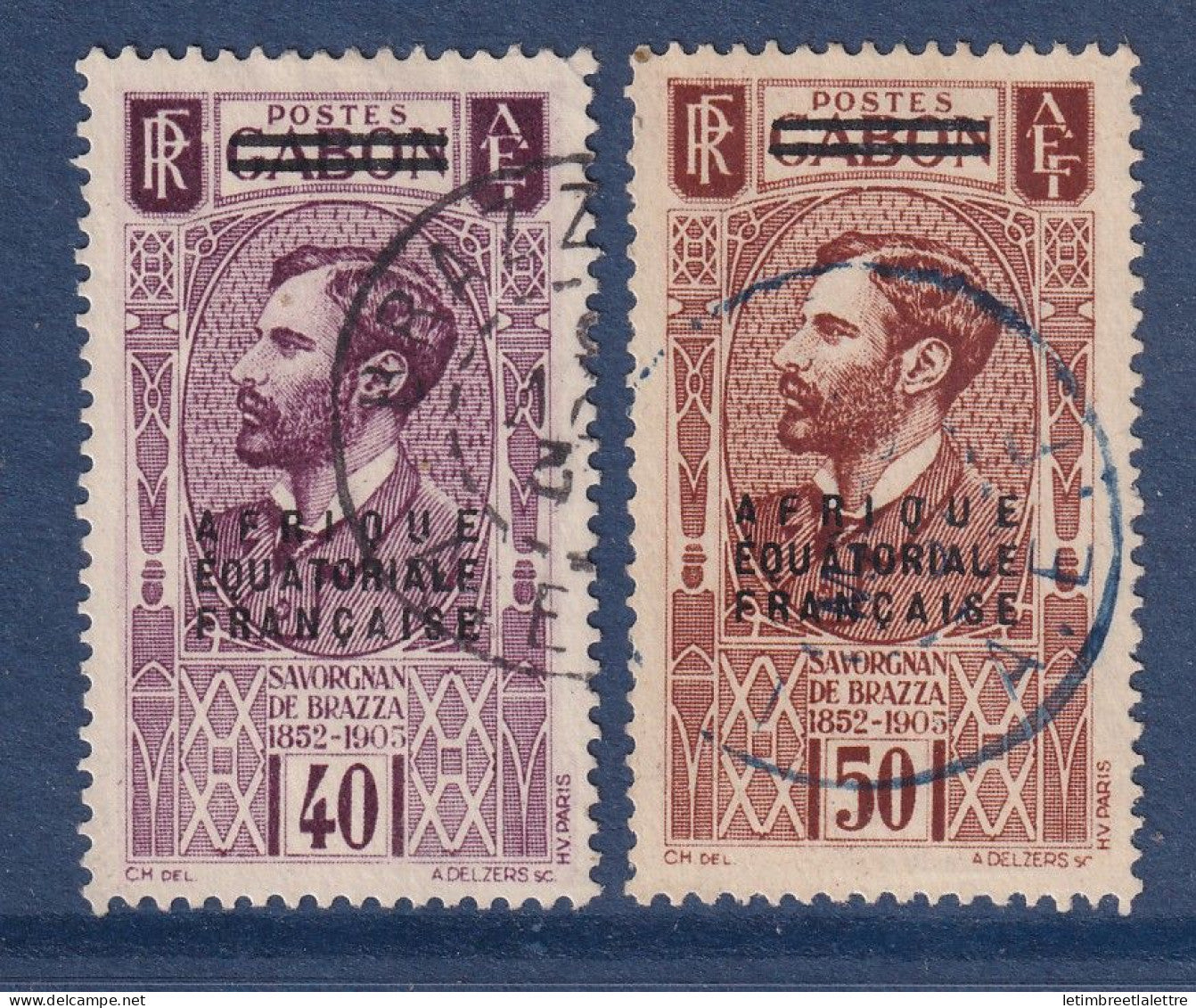 AEF - YT n° 22 et 23 - Oblitéré - 1936