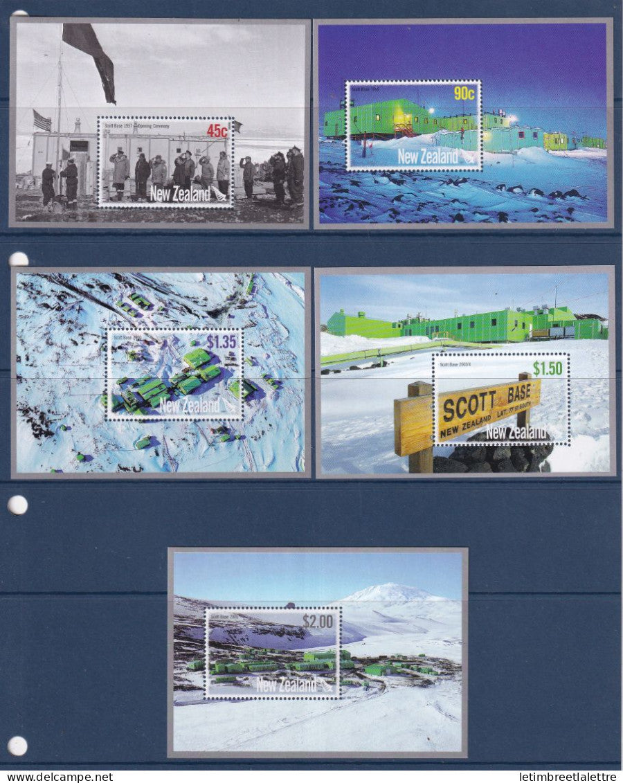 Nouvelle Zélande - Bloc YT n° 216 à 220 ** - Neuf sans charnière - 2007