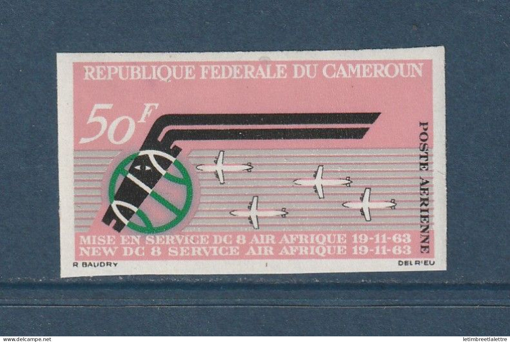 Cameroun - Poste Aérienne - Non dentelé - YT n° 60 ** - Neuf sans charnière - 1963
