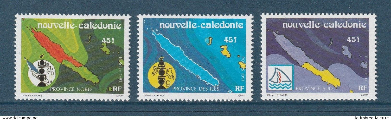 Nouvelle Calédonie - YT n° 611 à 613 ** - Neuf sans charnière - 1991