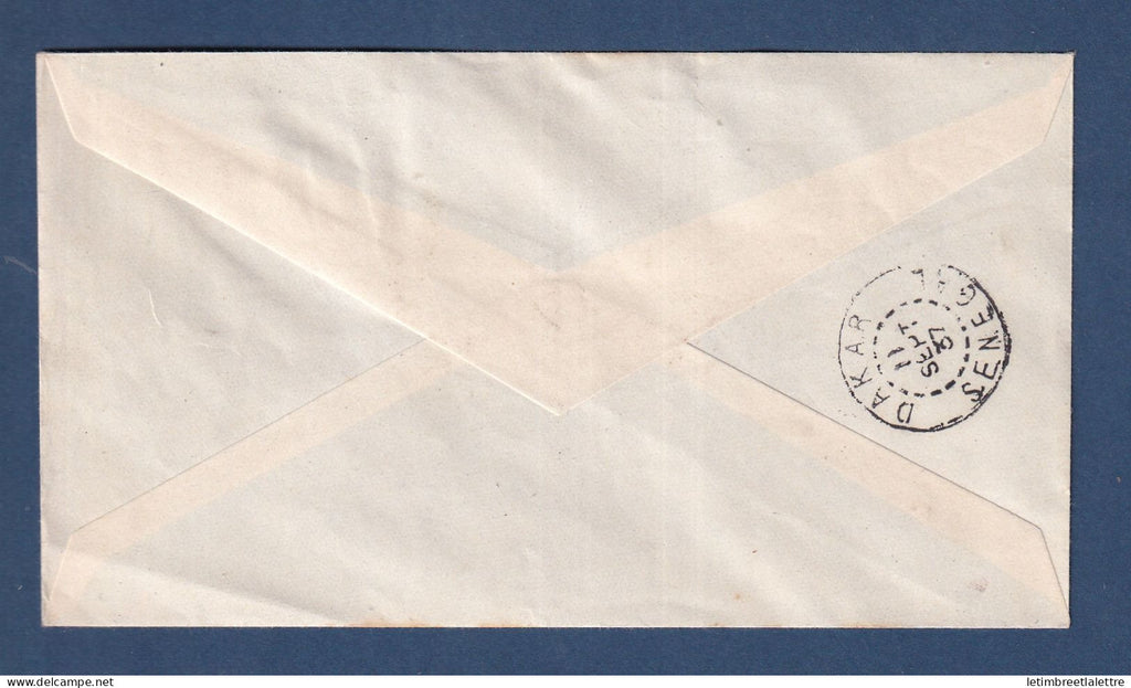 Mauritanie - Poste aérienne - Enveloppe transportée Exceptionnellement par avion militaire - Atar 1937