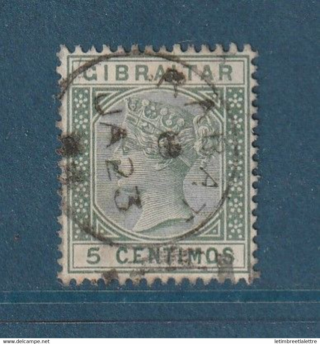 Gibraltar - YT n° 22 - Oblitéré Rabat - 1889