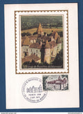 France - FDC - Premier Jour - Carte maximum - Château de Bazoches du Morvand - 1972