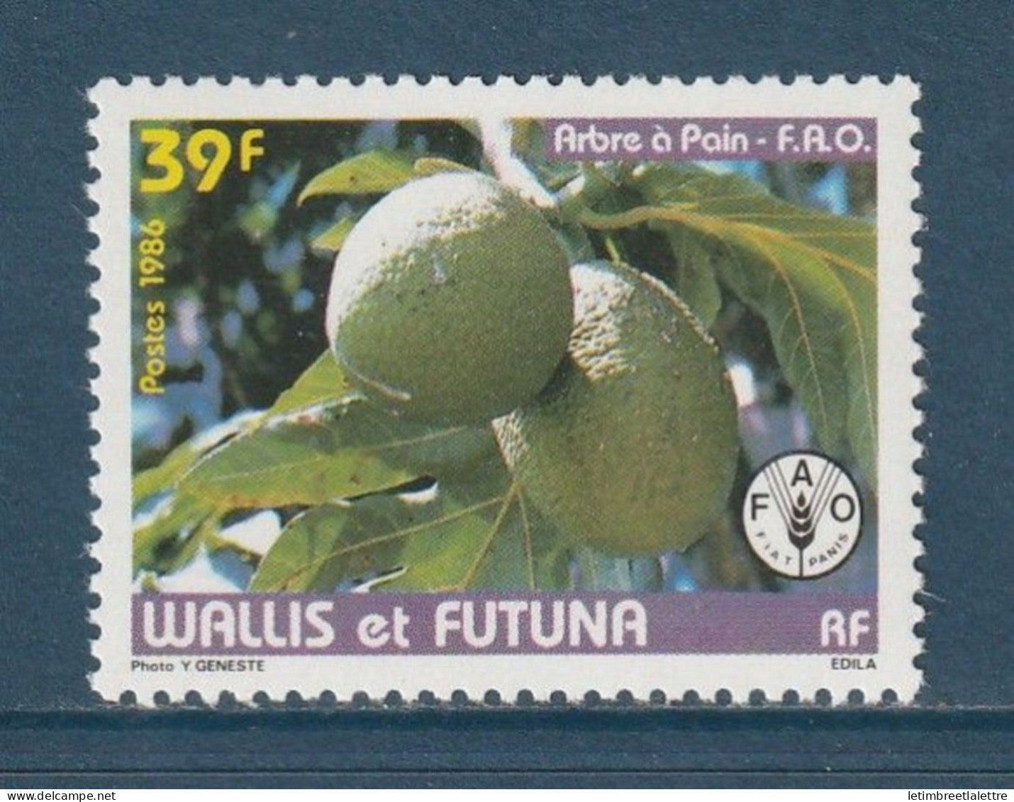 Wallis et Futuna - YT n° 335 ** - Neuf sans charnière - 1986