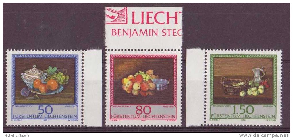 ⭐ Liechtenstein - YT n° 931 à 933 ** - Neuf sans charnière - 1990 ⭐