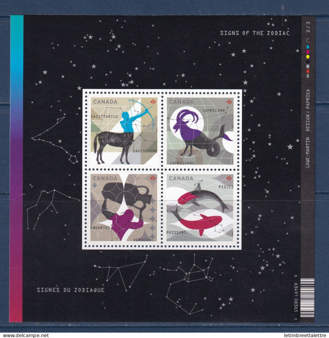 Canada - YT n° F 2813 ** - Neuf sans charnière - Signes du Zodiac - 2013
