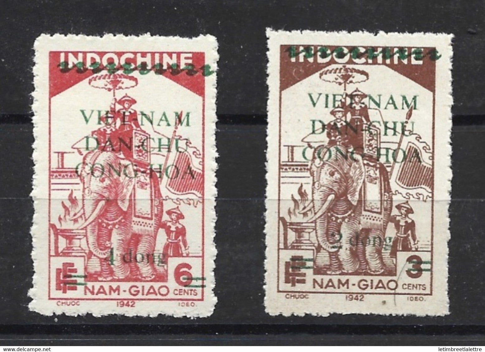 ⭐ Vietnam - YT n° 28 et 29 ** - neuf sans charnière - 1946  ⭐