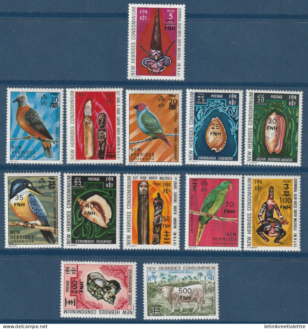 Nouvelles Hébrides - YT n° 463 à 475 ** - neuf sans charnière - 1976