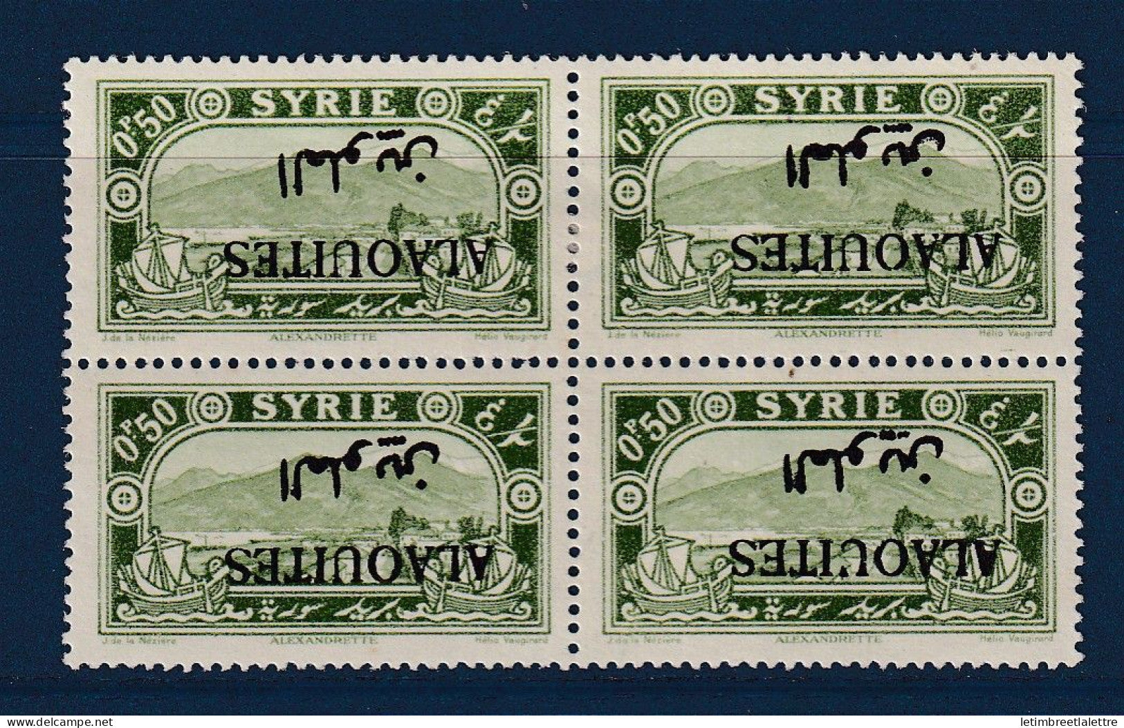 Alaouites - variété - YT n° 24 F * - Neuf avec charnière - 1925 1930
