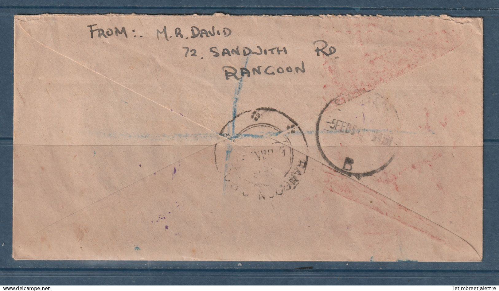 Myanmar - Birmanie - Burma - commémoration de l'anniversaire de l'Indépendance - pour Wellington Nouvelle Zélande - 1951