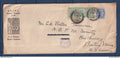Birmanie - Burma - avec Inde YT n° 76 et 84 sur lettre de Ahlone pour les USA via Bombay - American  Baptist Mission