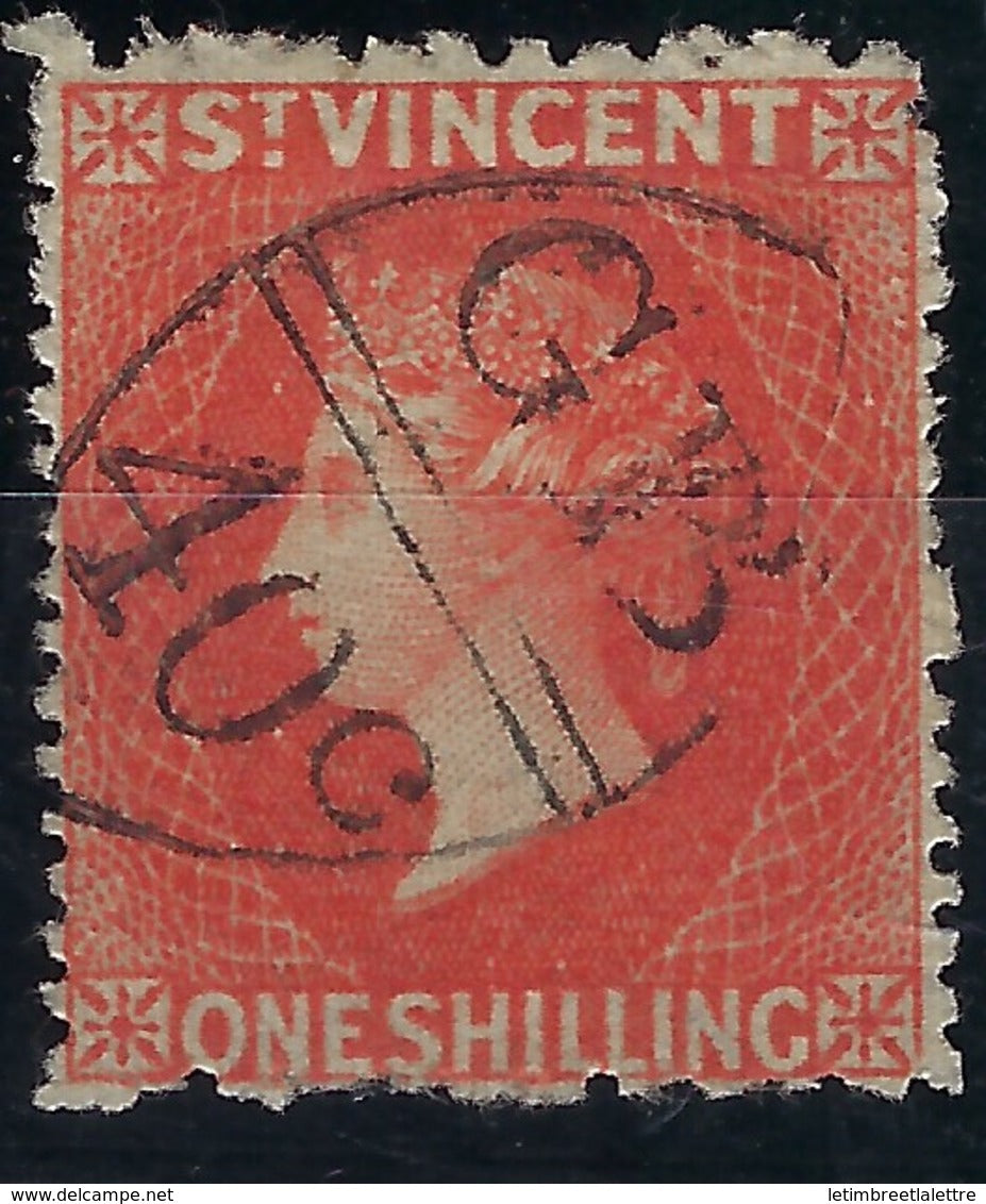 Saint Vincent - N° 19B - Vermillon - Belle Oblitération - TB