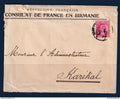 Birmanie - Burma - avec Inde YT n° 59 sur lettre pour Karikal ( Inde ) - consulat de France l'administrateur - 1908