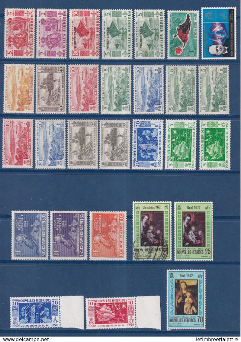 Nouvelle Hébrides - Lot de timbres - Neuf et oblitéré