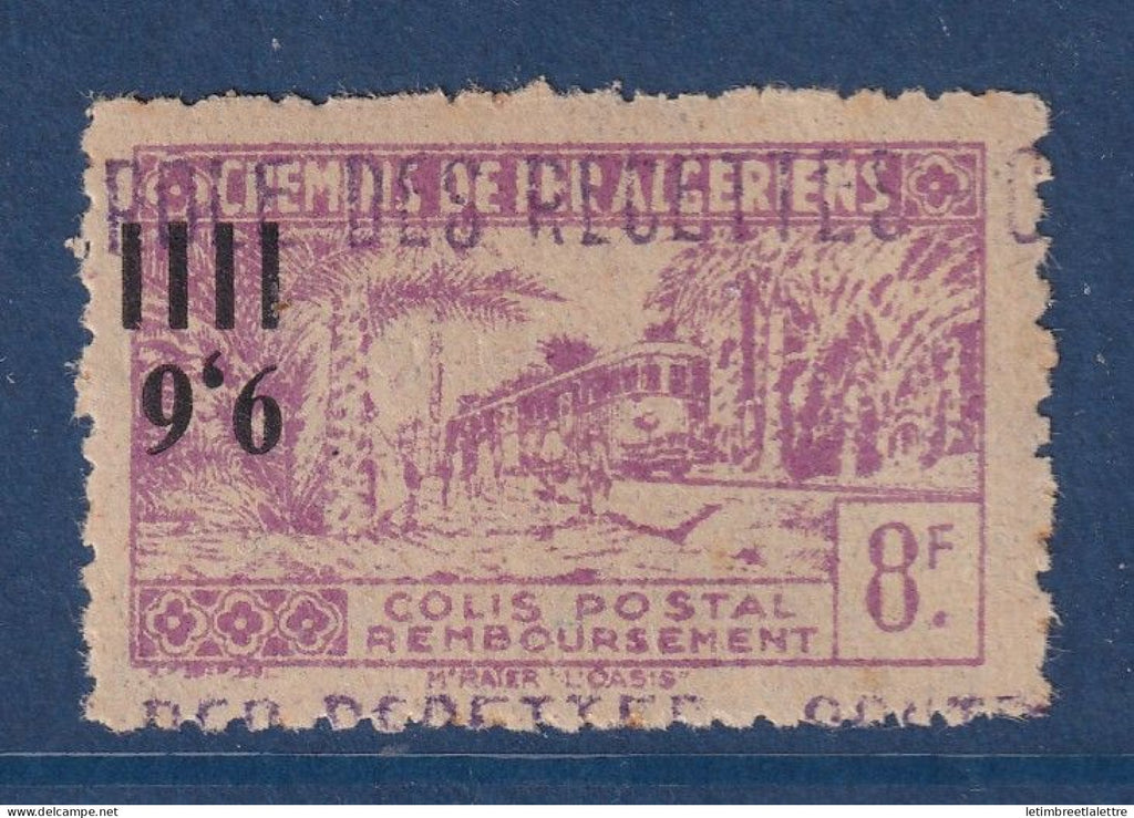 Algérie - Colis Postaux - YT n° 139 a ** - Neuf sans charnière - surcharge renversée - signé - 1944 1945