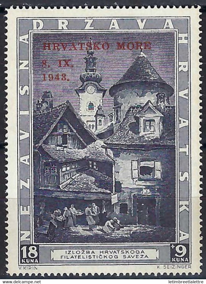 ⭐ Croatie - YT n° 104 A ** - Neuf sans charnière - Luxe - 1943 ⭐