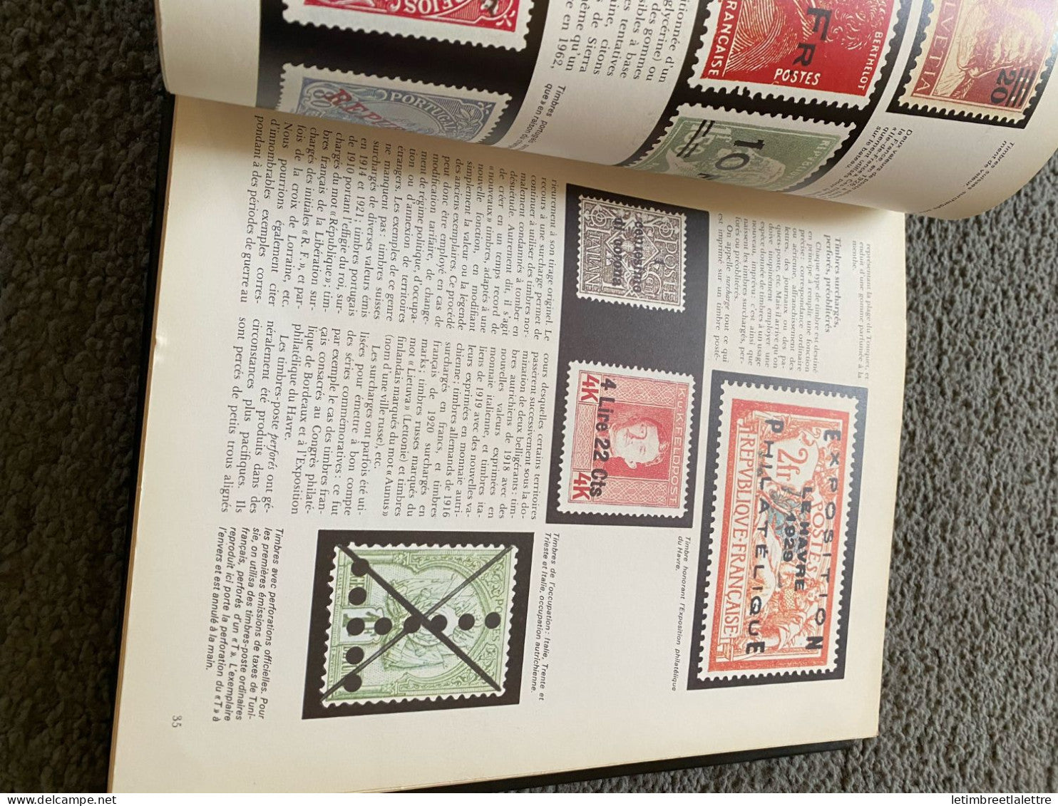 Le monde du timbres - Album de timbres - Alpha - Album vide - Occasion