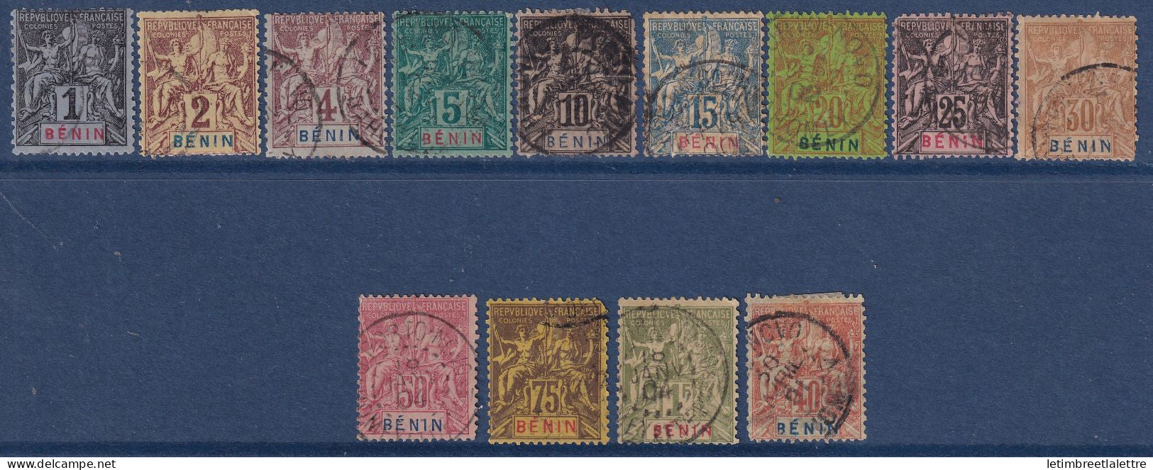 Bénin - YT n° 33 à 45 - Oblitéré - 1894