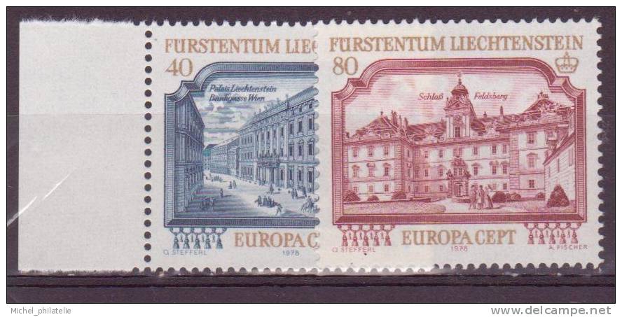 ⭐ Liechtenstein - YT n° 639 et 640 ** - Neuf sans charnière - 1978 ⭐