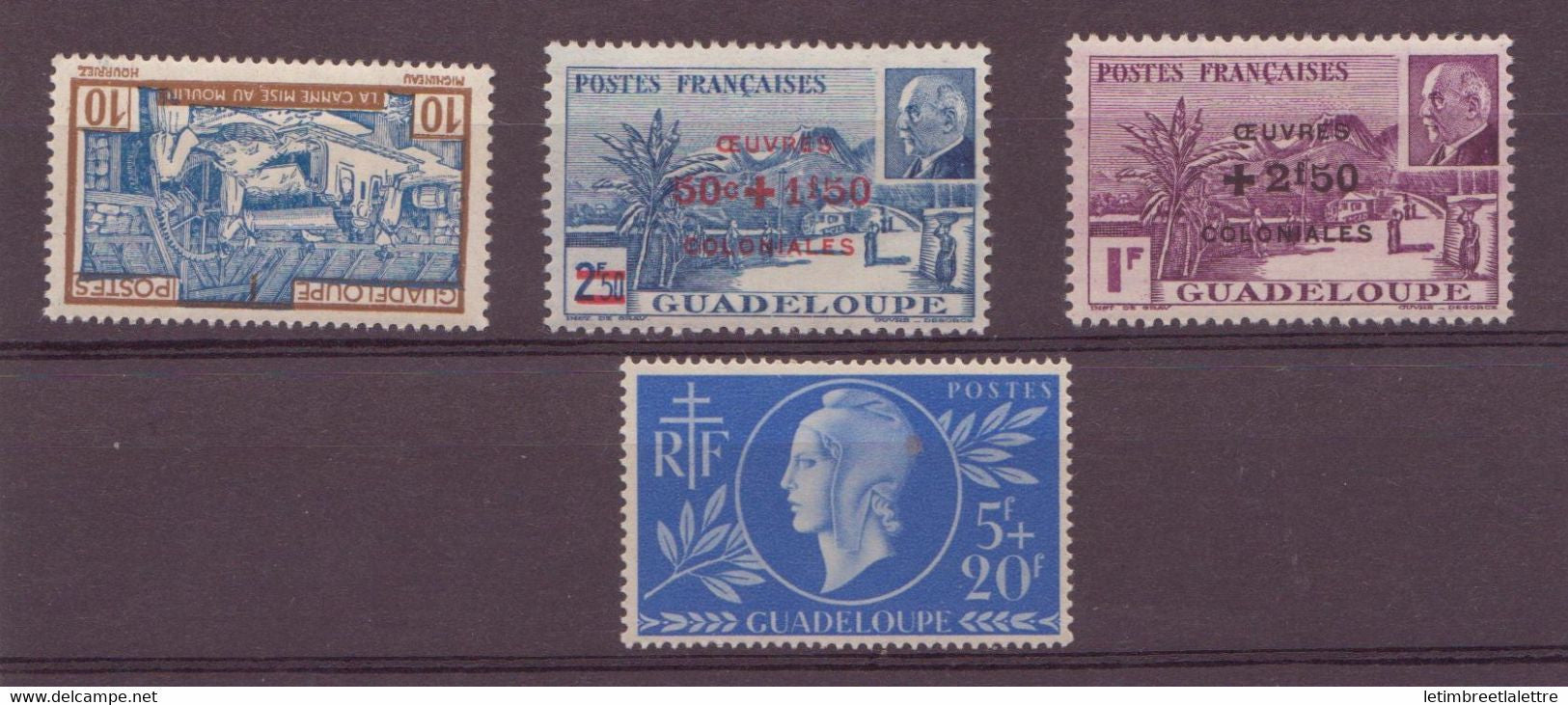 Guadeloupe - YT n° 172 à 175 ** - neuf sans charnière