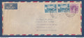 Birmanie - Burma - YT n° 148 et 149 sur enveloppe de Dagon ( Rangoon ) pour les USA - Par avion