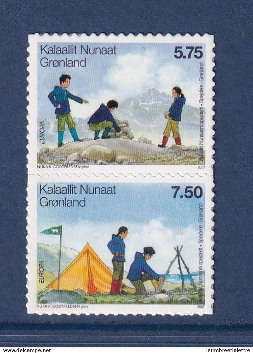 Groenland - YT n° 461 et 462 ** - neuf sans charnière - scoutisme - 2007