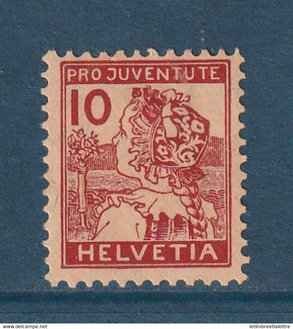 ⭐ Suisse - YT n° 150 * - Neuf avec charnière - 1915 ⭐