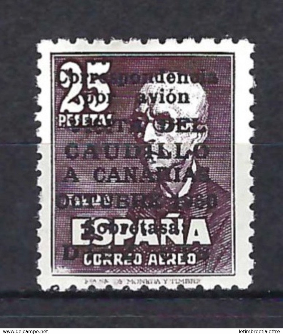 ⭐ Espagne - Poste Aérienne - YT n° 246 * - Neuf avec charnière - 1951 ⭐