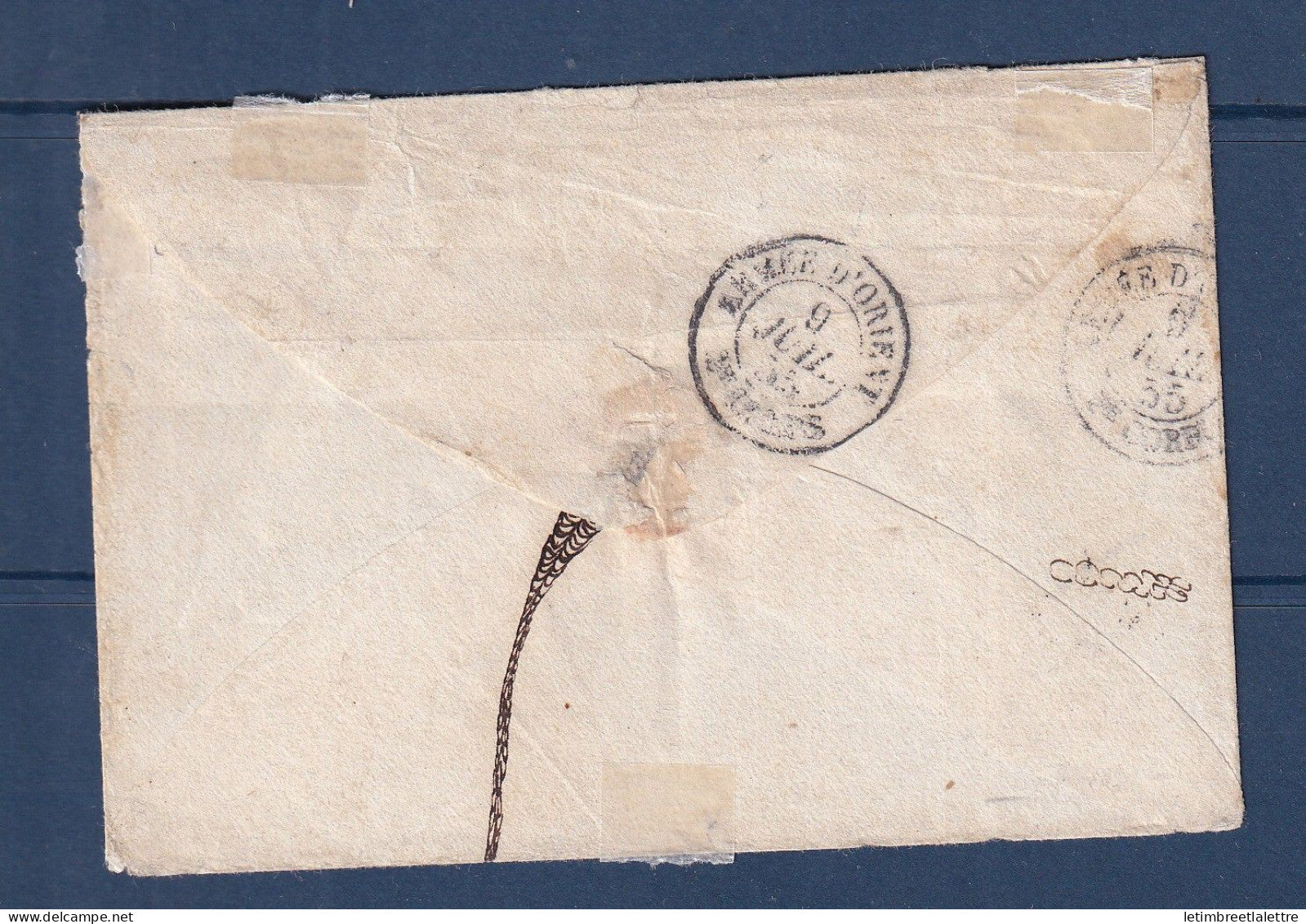 France - Armée d'Orient pour un soldat du même corps en Crimée 1855 - les lettres internes sont RARES