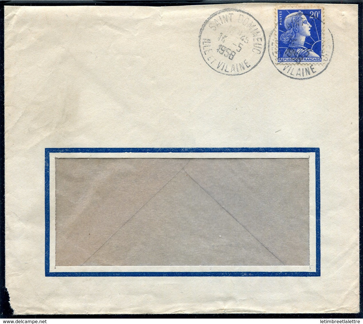 France - Marianne de Muller - sur lettre - N° 1011B - Oblitération du 14 Mai 1958
