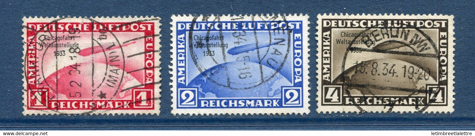Allemagne - Poste Aérienne - YT n° 42 A / C - Oblitéré - 1933