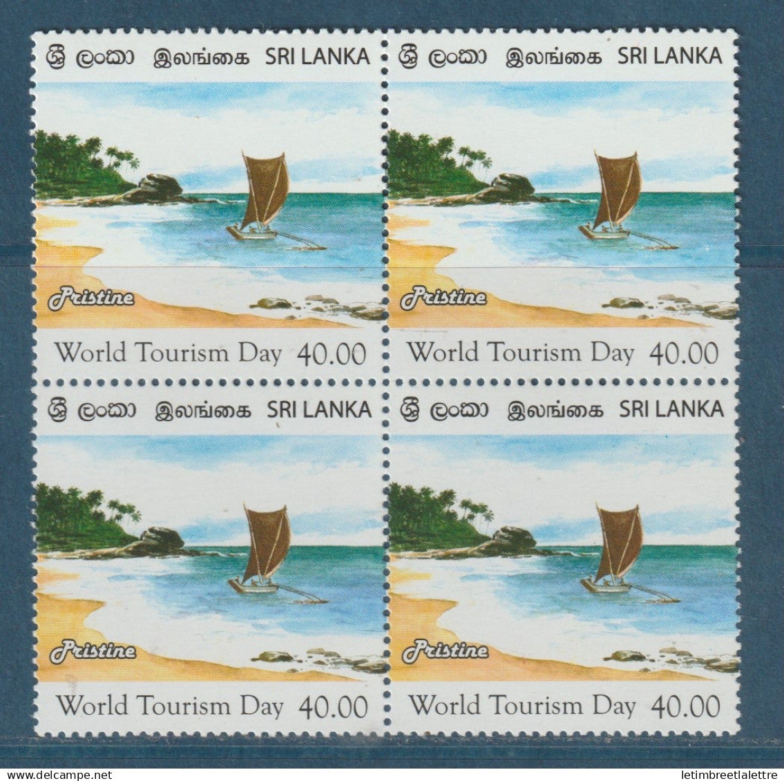 Ceylan - Sri Lanka - YT n° 1810 ** neuf sans charnière - bateau de pêche traditionnel - 2010
