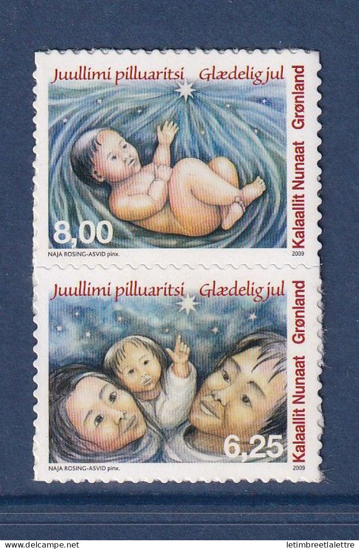 Groenland - YT n° 528 et 529 ** - neuf sans charnière - Noël - 2009
