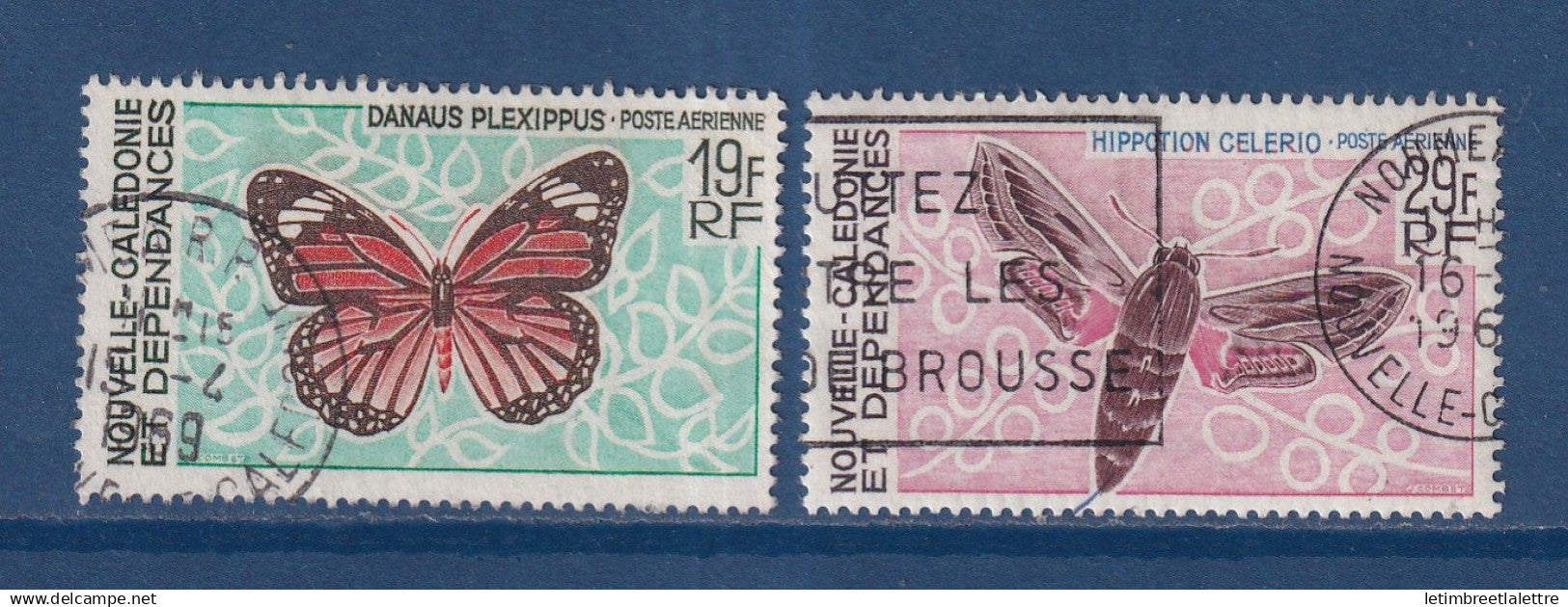 Nouvelle Calédonie - YT PA n° 92 et 93 - Oblitéré - Poste Aérienne - 1967 à 1968